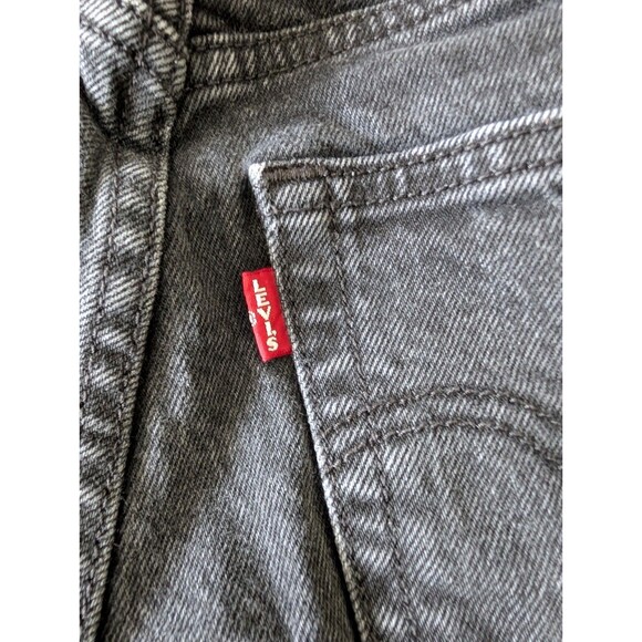 Levi's Premium Ribcage Bootcut Black Wash Jeans 25" W Western Minimal Neutral - Picture 12 of 16